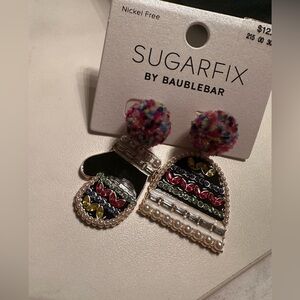 BaubleBar Christmas Earrings